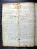 Huwelijksakte Marie Gledines en Pierre Lacaze 1746 Sousceyrac